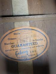 [1963 Gibson Hummingbird Label]